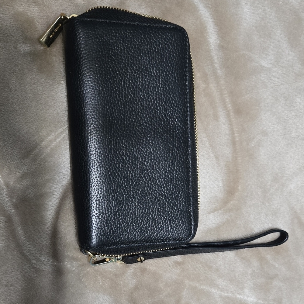 Michael Kors Black Leather Wristlet Wallet - Picture 4 of 4